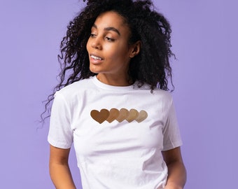 Melanin Heart shirt, Melanin Tshirt, Melanin Shirt for Women, Melanin Girl Tee, Black Woman Shirt, Melanin Queen Shirt, Black History TShirt