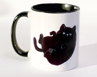 The Black Cat Collective Logo Mug | Cat Mug | Cat Coffee Mug | Cat Lover Mug | Black Cat Mug | Gifts for Cat Lovers