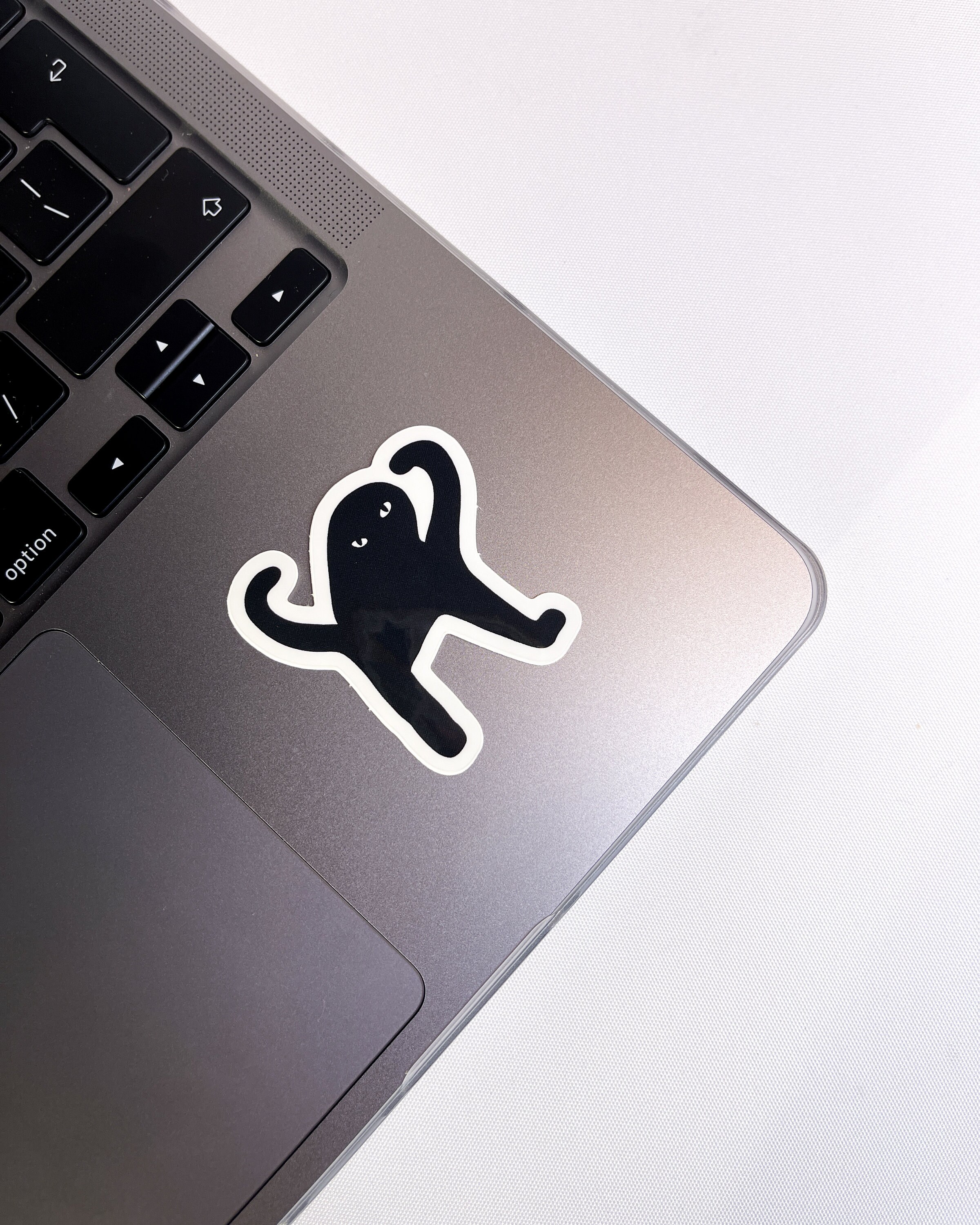 Black Cat Meme Cursed Cat Glossy Vinyl Sticker | Cat Sticker | Black ...