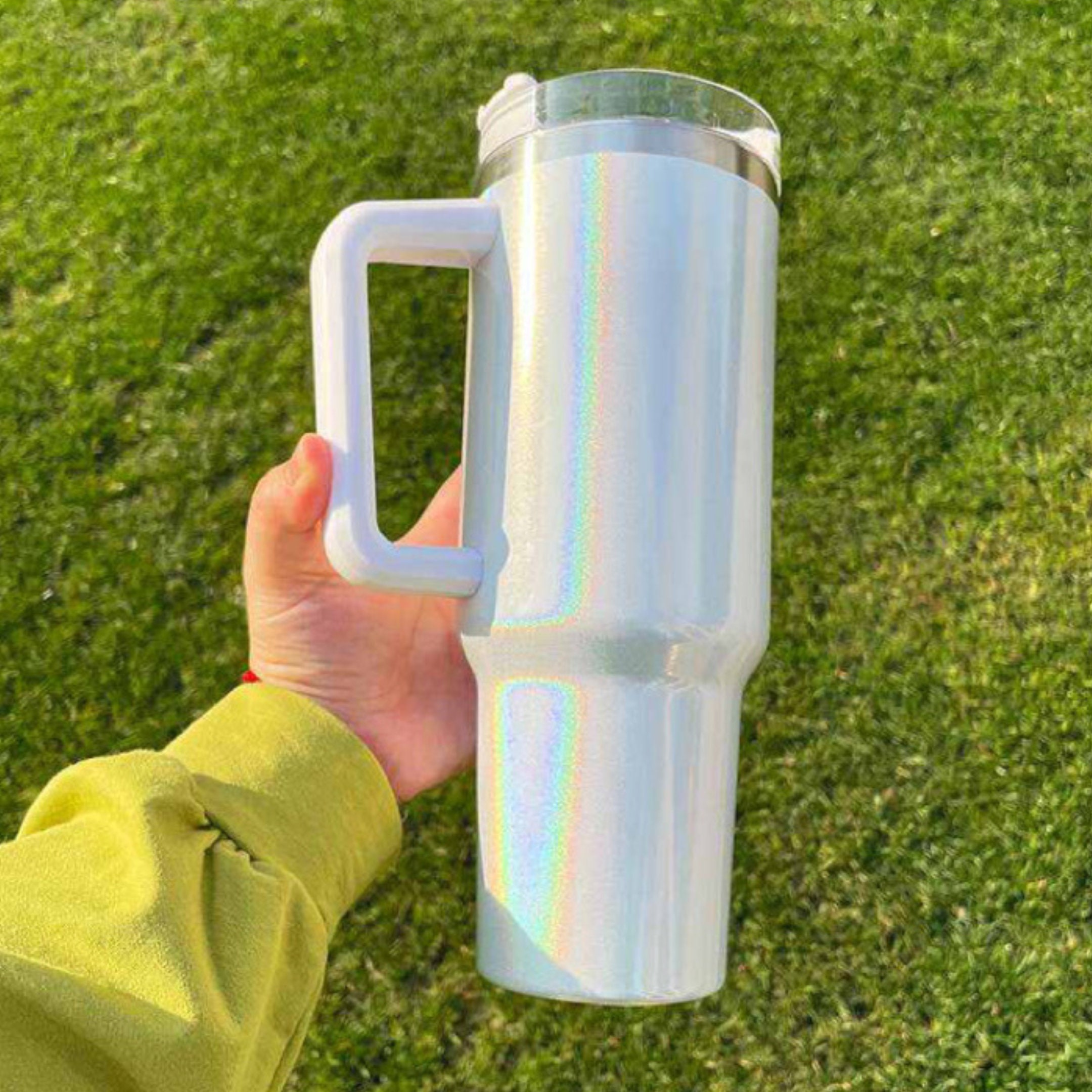 Holographic Stanley Tumbler Dupe Stanley 40oz Tumbler Etsy Canada