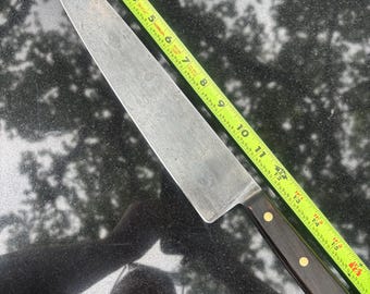 Coltello da chef grande in acciaio al carbonio