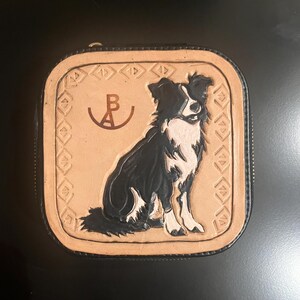 Custom Leather Tooled Jewelry Case