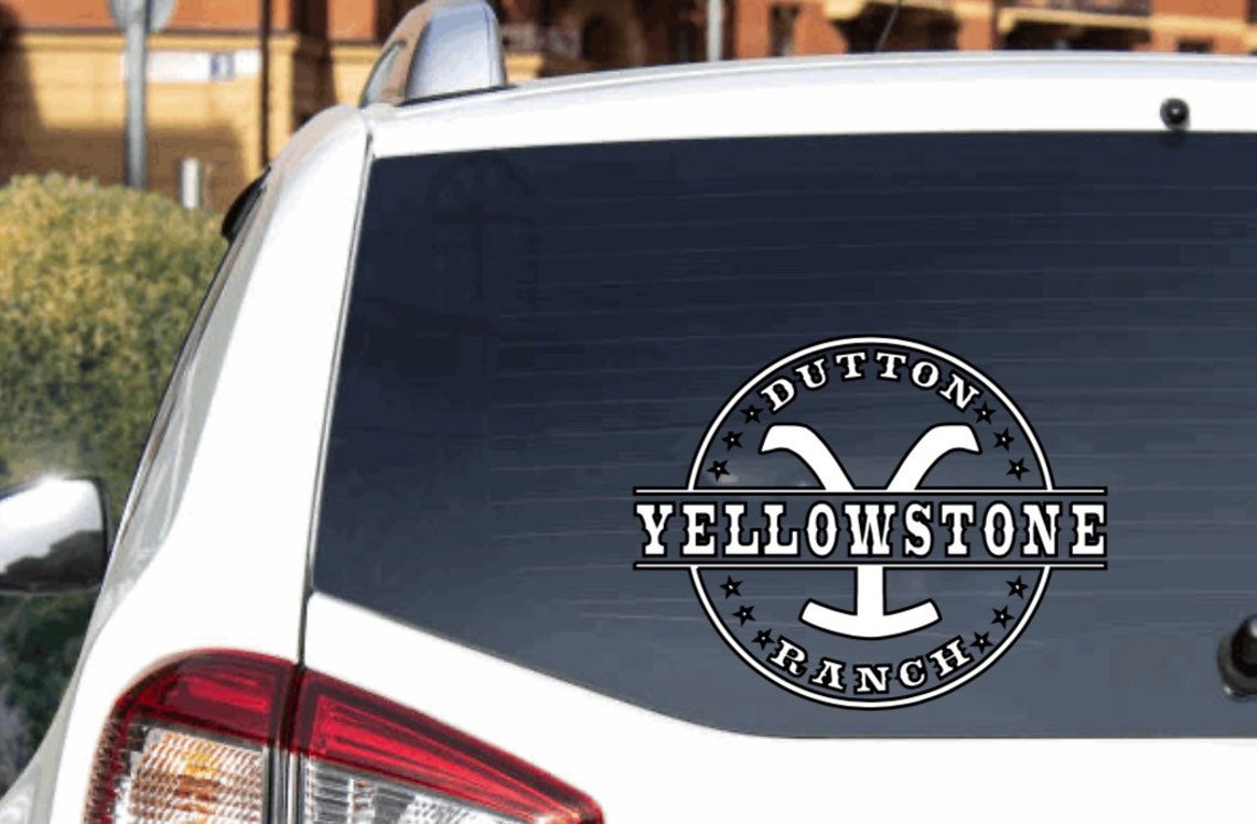 Yellowstone Vinyl Decal Vinyl Decal Permanent Decal Car Etsy