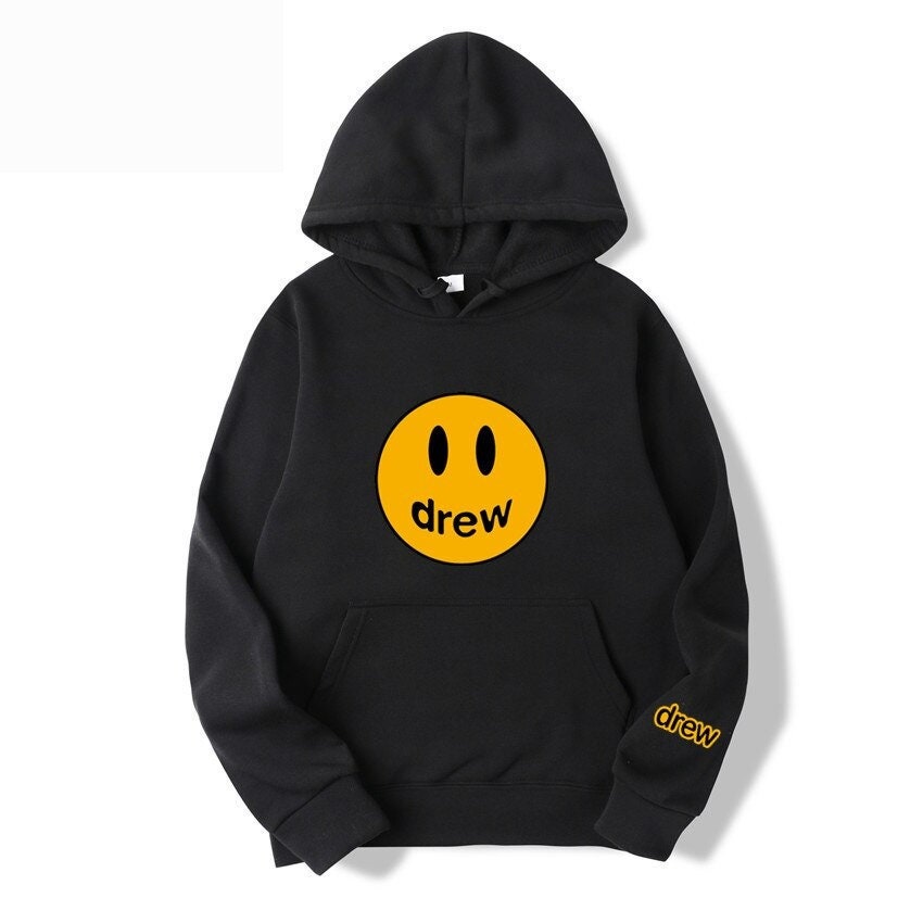 Drew hoodie. Smiley Face Drew hoodie. Justin Bieber. | Etsy