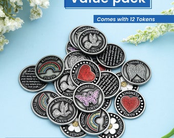 Appreciation Token Kindness Coins Bulk Collectable Gift Teach Heart Dove Rainbow Pride Reward Pewter Coin Vintage Antique Tokens 3 Pcs Child