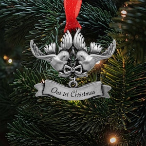 Love Doves Our First Christmas Tree Ornament