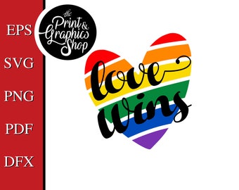 Love Wins Svg Etsy
