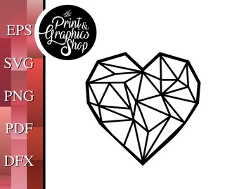 Free Free Geometric Heart Svg Free 368 SVG PNG EPS DXF File