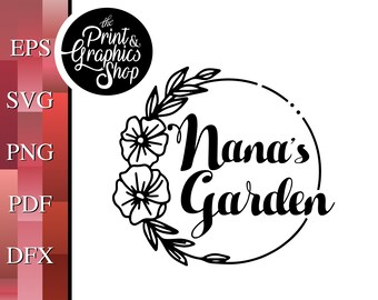 Download Nanas Garden Svg Etsy