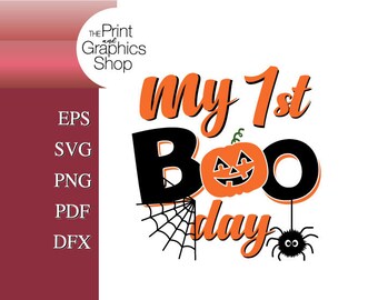 Mi primer día de Halloween SVG, imágenes prediseñadas de Halloween (descarga digital), Mi primer Halloween, El primer Halloween del bebé