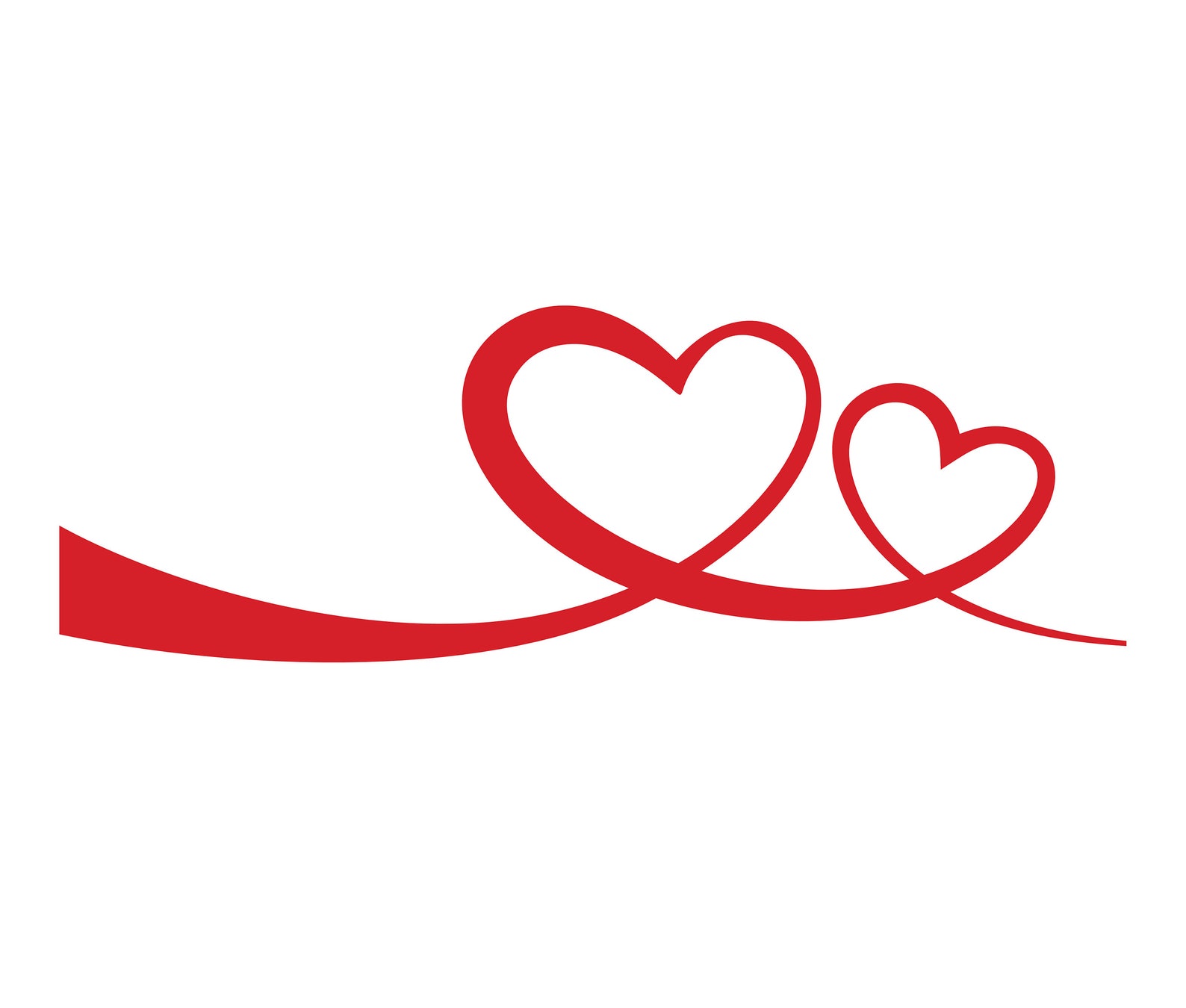 Intertwined Hearts SVG SVG EPS Clipart Heart svg | Etsy