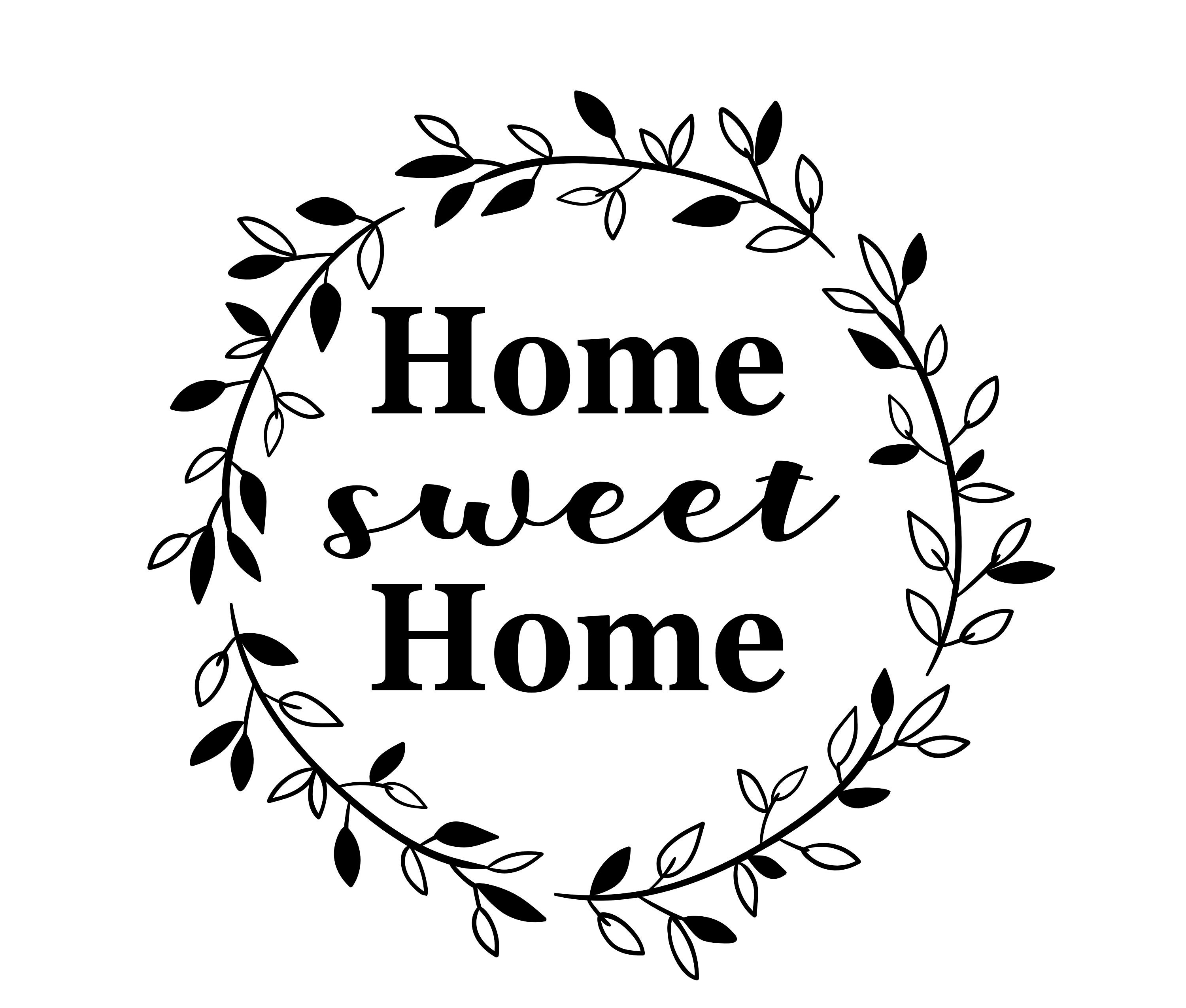 Home Sweet Home SVG SVG EPS Clipart Vector Home | Etsy