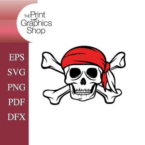Jolly Roger, Pirate Skull, Skull And Crossbones,  Digital Download, Jolly Roger SVG, Pirate SVG, Cricut Cut File, Silhouette Cut File, png