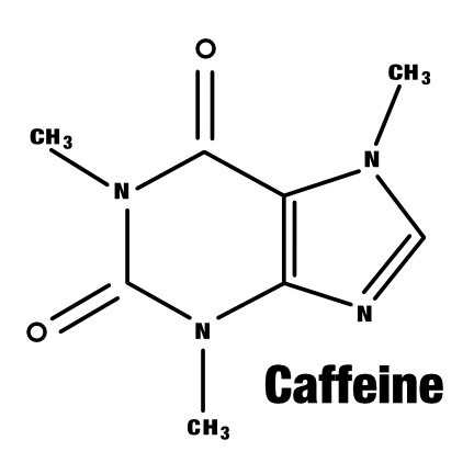 Caffeine Molecule SVG: Chemistry Clipart, Cut File (digital Download ...