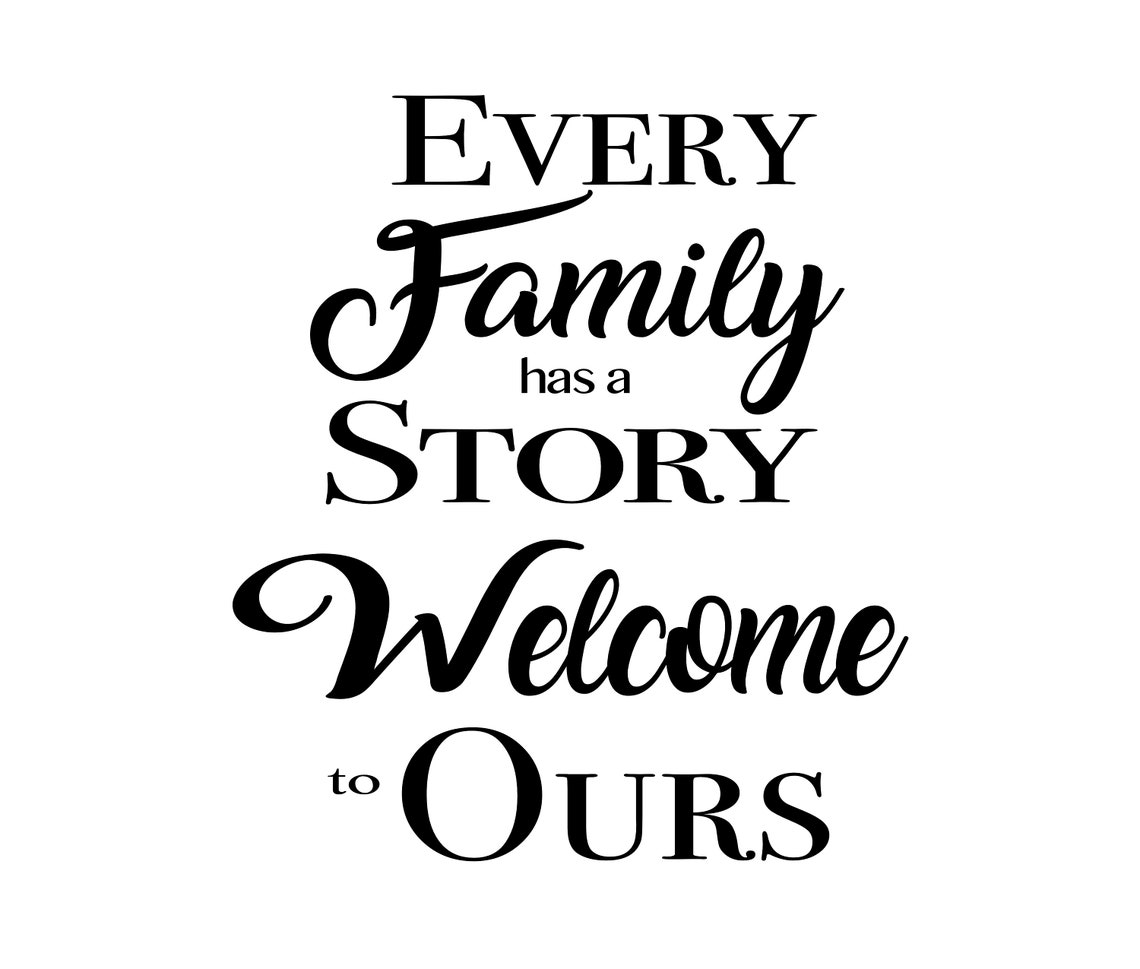 Every Family Has A Story SVG SVG EPS Clipart Vector Every - Etsy