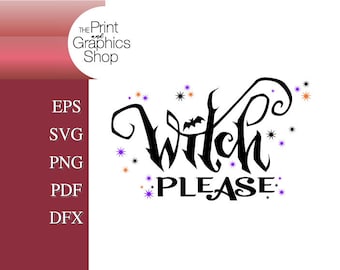 Clipart de Halloween de brujas (svg, eps, png, pdf, dfx) (descarga digital)