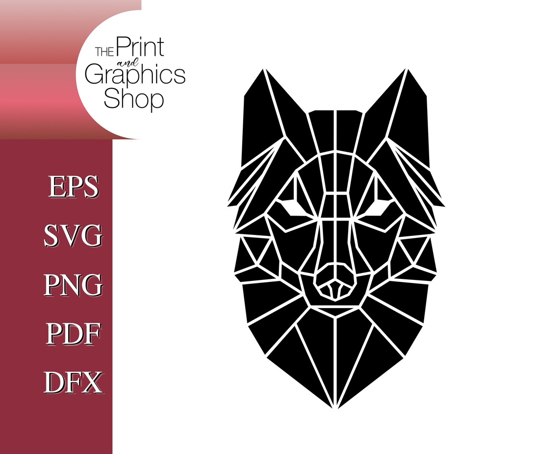 Geometric Wolf SVG Wolf SVG Wolf Clipart Wolf Vector Etsy