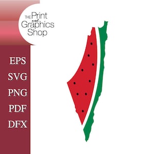 Palestyna Arbuz SVG, Arbuz SVG, Palestyna Clipart, Prawa Człowieka SVG, Arbuz Palestyna Clip Art