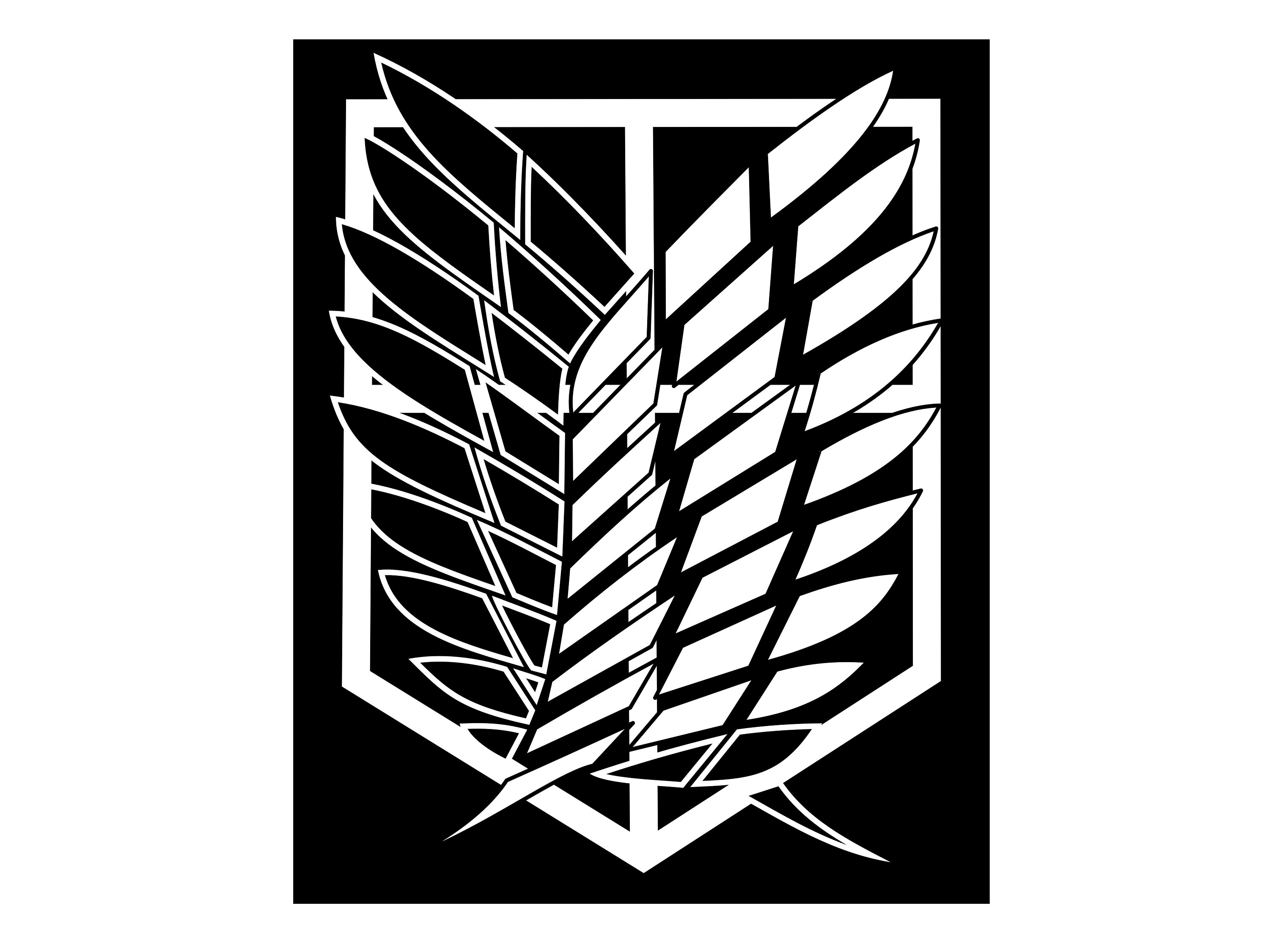 Attack on Titan SVG Scout Regiment Shield Anime SVG Digital Etsy