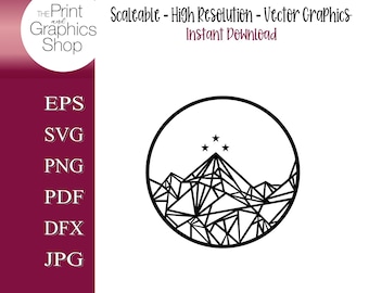 Night Court Velaris SVG, City of Starlight, Fantasy Mountain SVG, Bookish svg, Celestial Stars Cricut Cut File, png, dfx, Instant Download