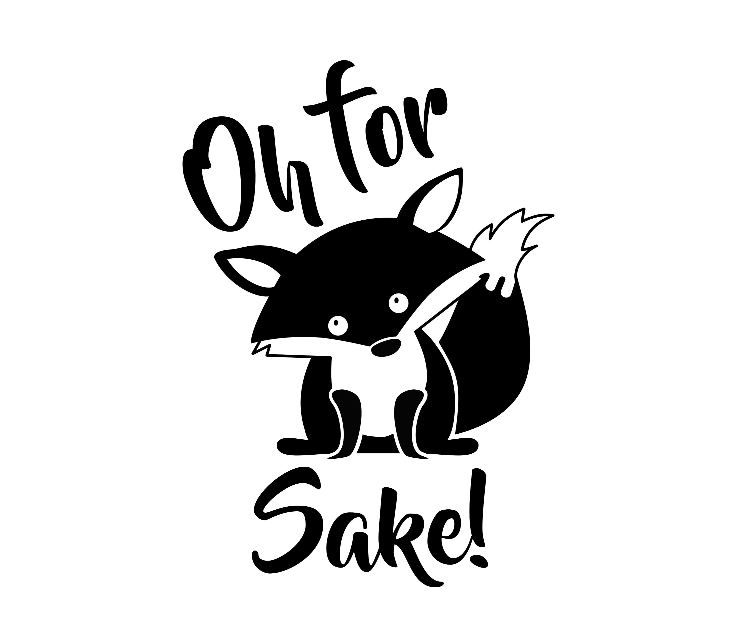 Oh for Fox Sake SVG EPS Clipart Oh for Fox Sake Digital | Etsy