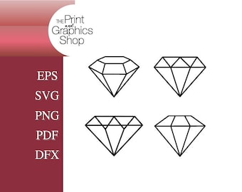 Diamonds SVG, Instant Download, Clipart, Digital Download, Diamond SVG, Cricut Cut File, Diamond ClipArt, Diamond Stone, Jewel svg, png, pdf