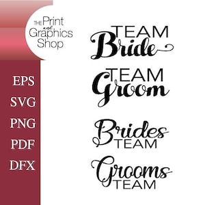 Braut Team Bräutigam Team, Hochzeit SVG, EPS, Clipart, Vektor, digitaler Download, Braut Bräutigam Team, Cut File, Braut Team, dfx, pdf, Hochzeitsdeko
