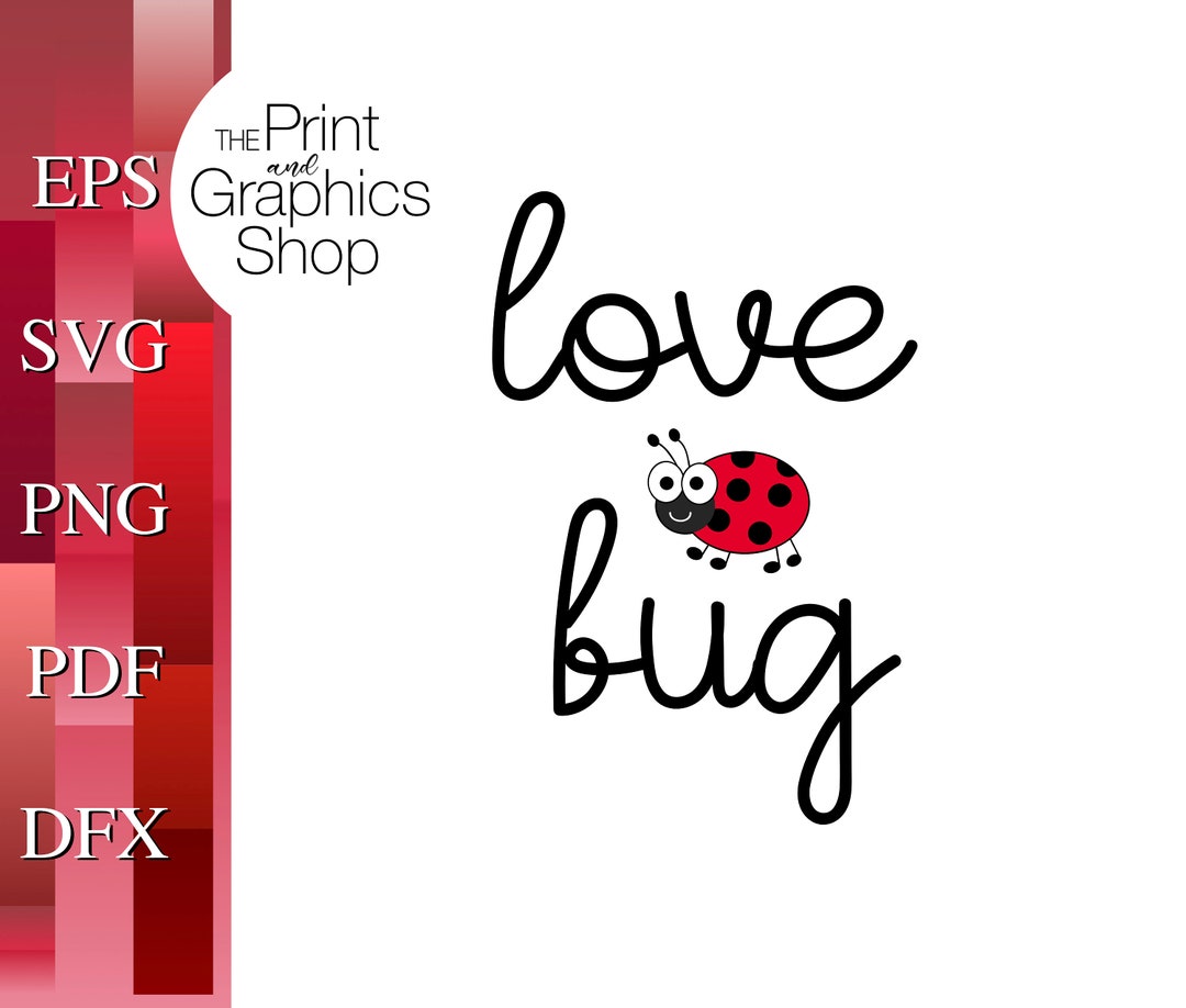 Love Bug SVG Clipart Love Bug Svg Vector Digital - Etsy