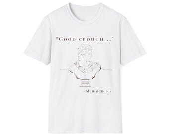 Funny Sarcastic T-shirt, Mediocretes Shirt, Funny Greek Quote, Philosophy Pun Tee, Best Friend Gift, Joke Gift, Intellectual Gift, Nerdy Tee