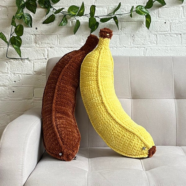 Easy Banana Crochet Pattern Easy Banana Pillow Pattern Beginner Pattern Banana PDF ONLY