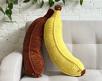 Easy Banana Crochet Pattern Easy Banana Pillow Pattern Beginner Pattern Banana PDF ONLY