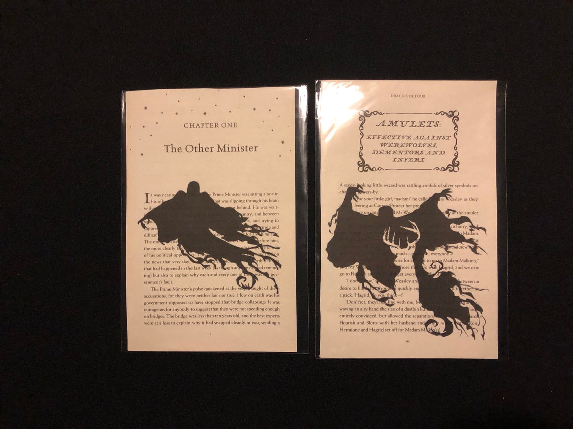 HARRY POTTER Book Page Prints | Etsy