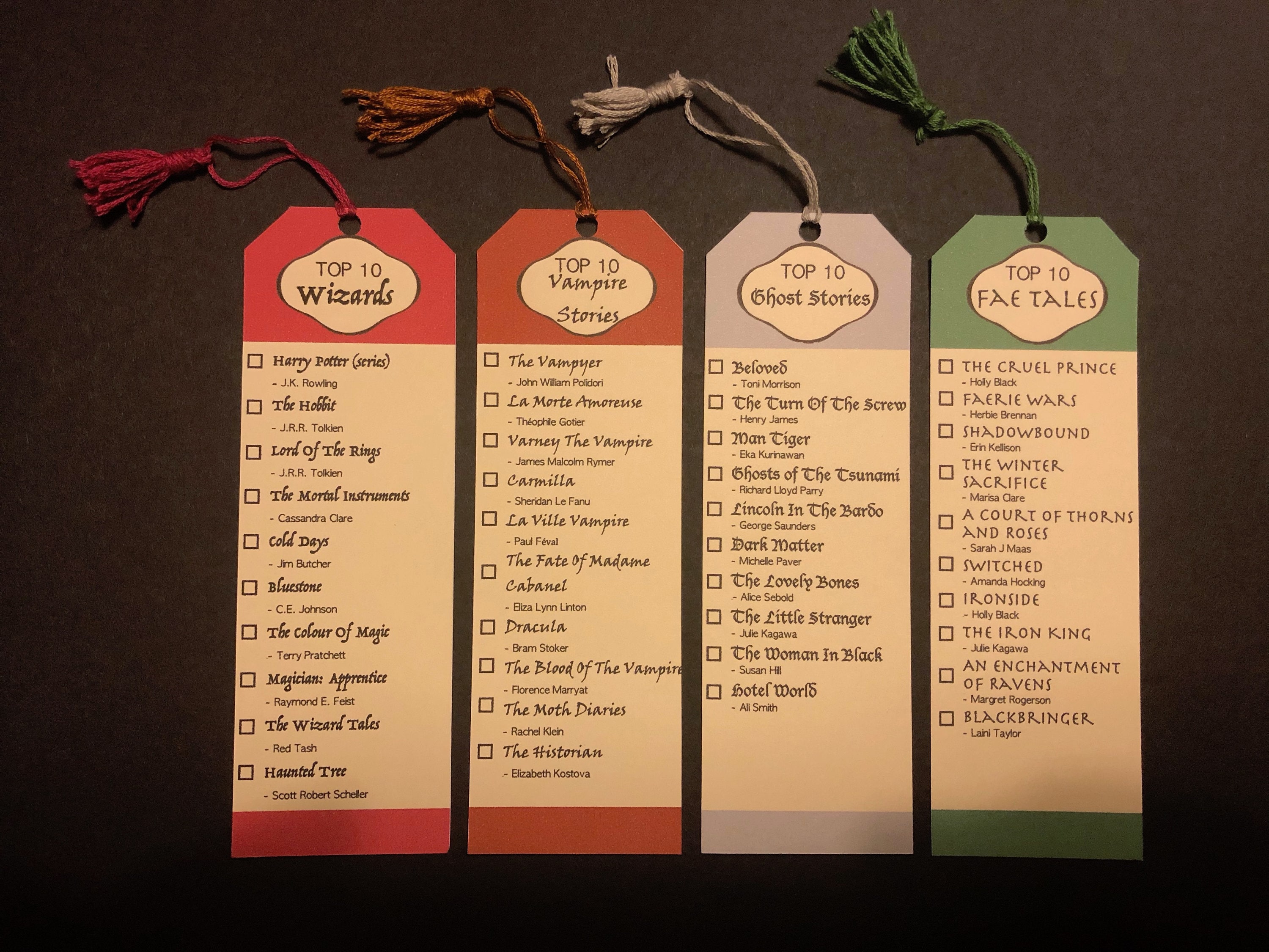 Checklist Bookmarks Etsy UK