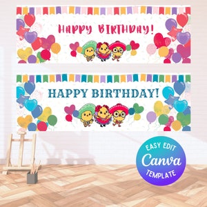 Custom Banner, Canticos Birthday, Canticos Birthday Banner, Custom Birthday Banner, Party Banner, Canticos Birthday Party