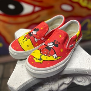 Custom Painted Slip On Vans