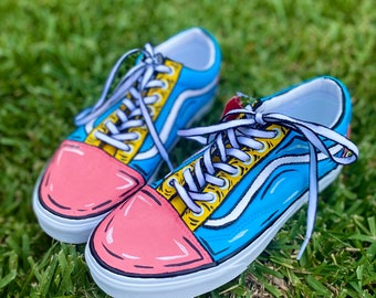 Classic Custom Cartoon Painted Vans