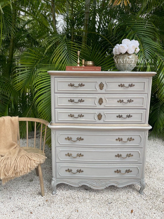 Tall french provincial dresser deals