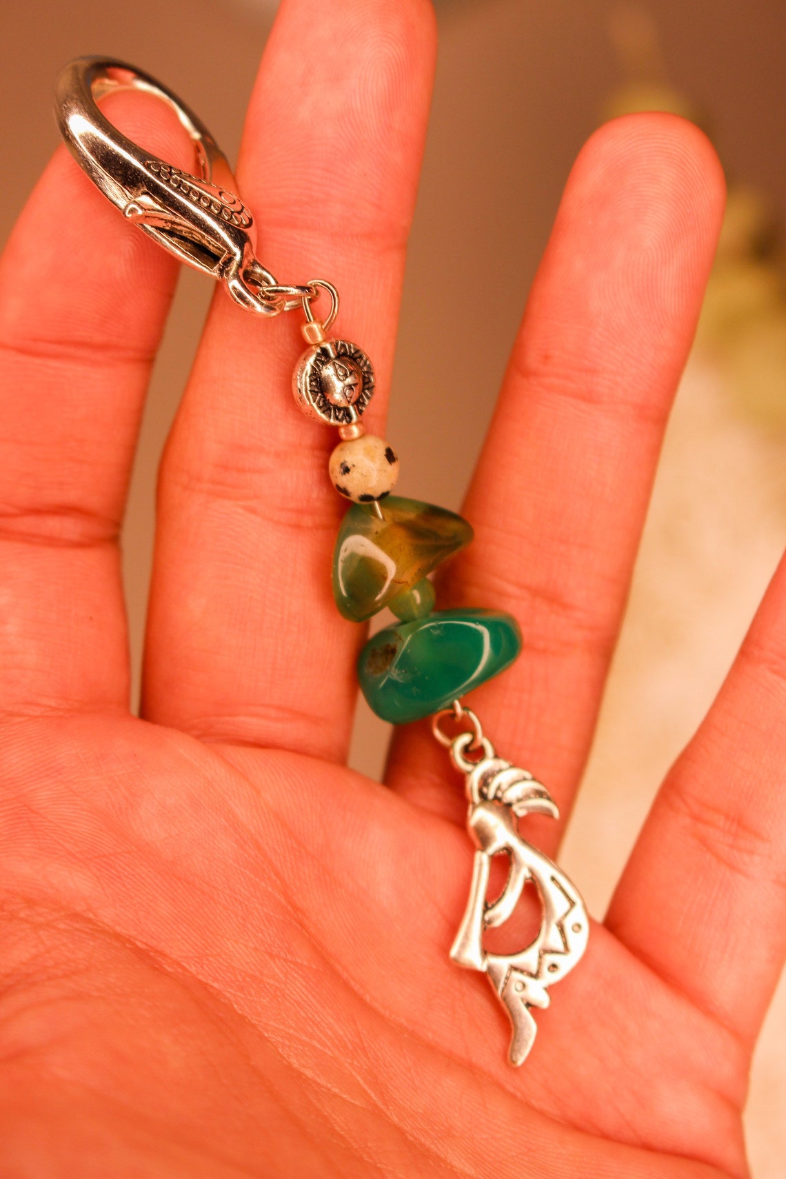 Kokopelli Flute Dancer Keychain Etsy