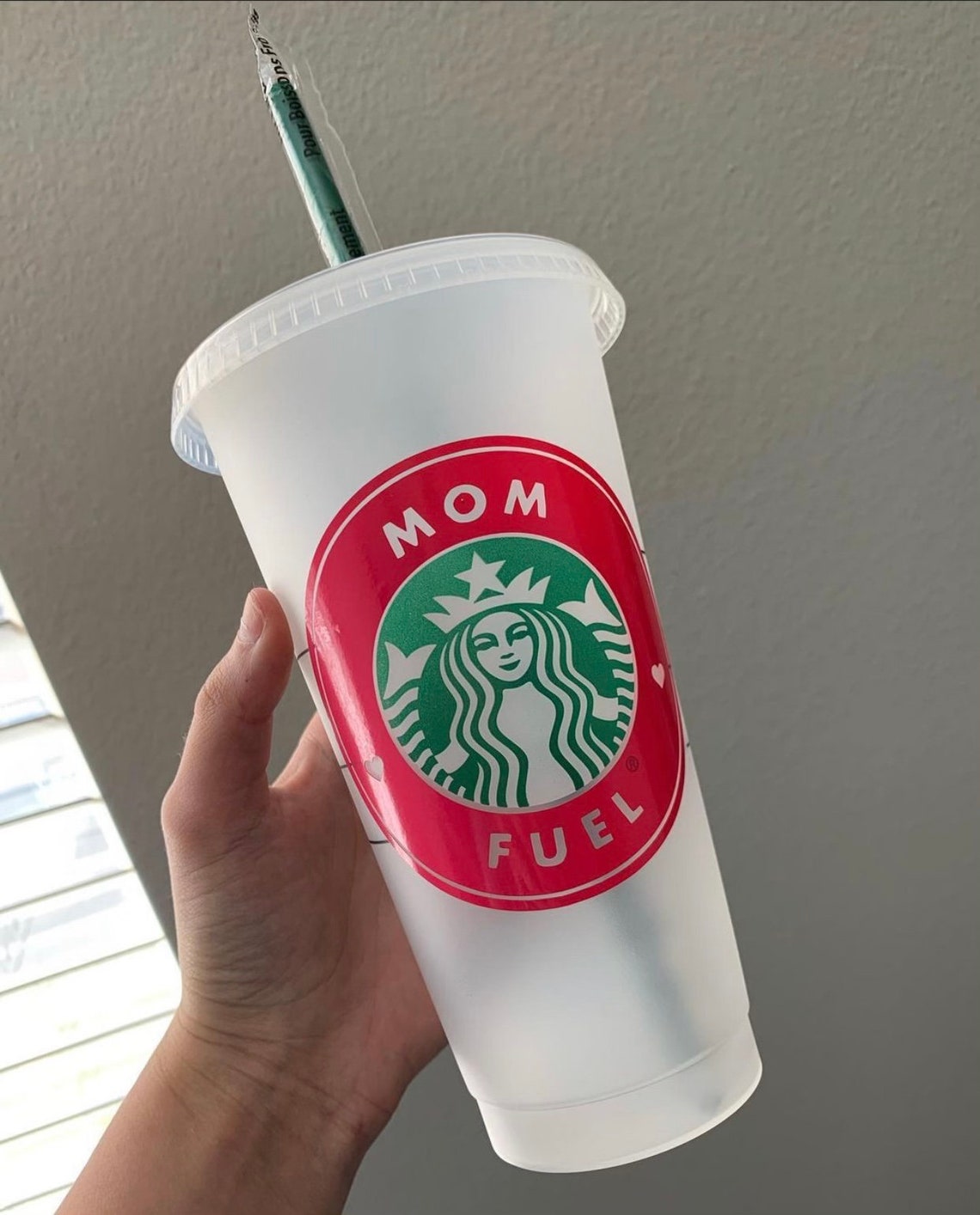 Mom Fuel Starbucks Cold Cup Etsy