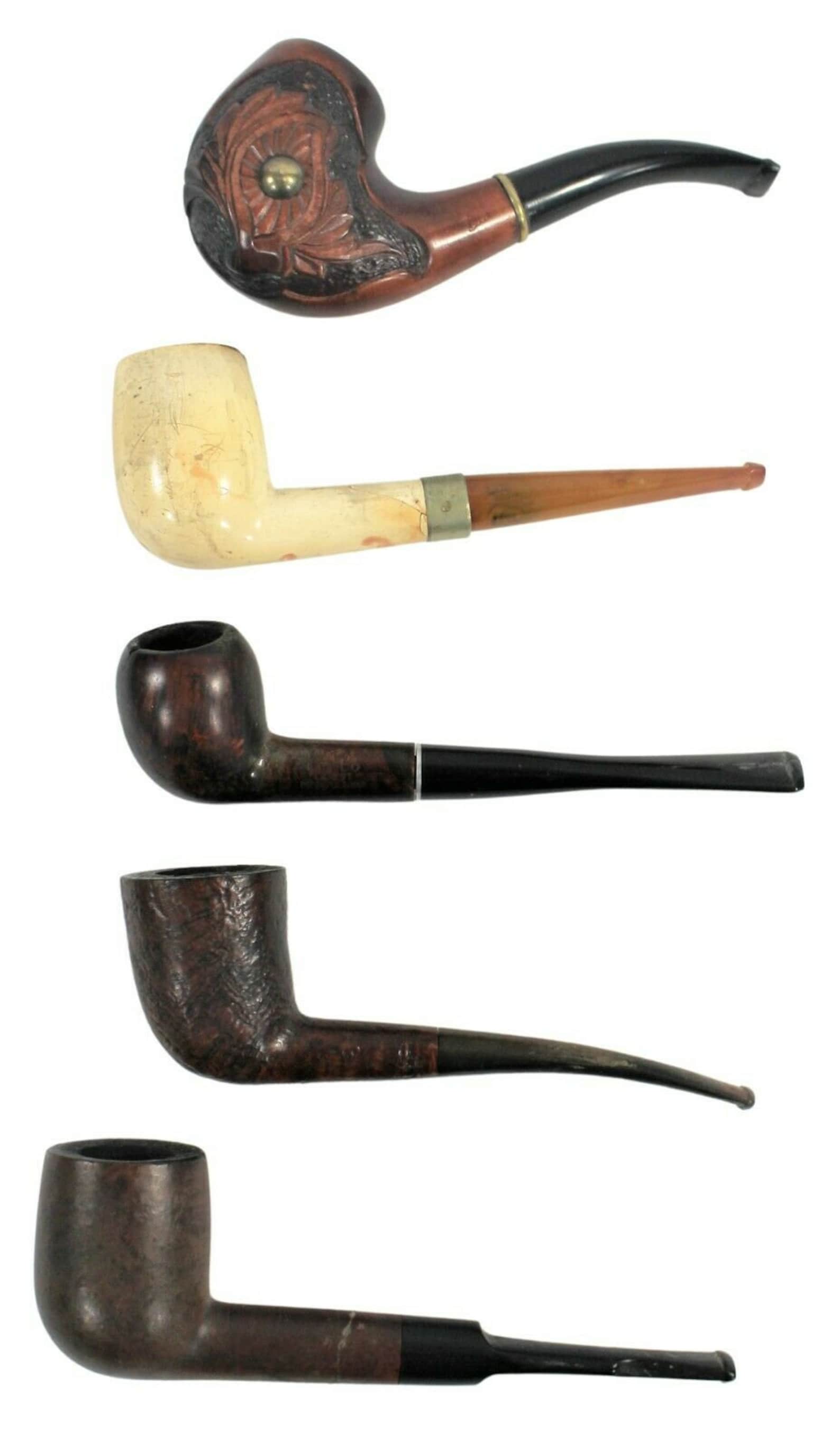 Lot of 5 Vintage Tobacco Smoking Pipes Estate Find SJV Etsy