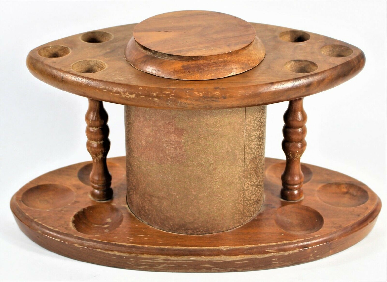 Vintage Fairfax Wooden 6 Pipe Holder Stand Display Tobacco Etsy