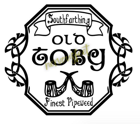 Lord of the Rings old Toby Pipe Weed Tolkien SVG Cut File Etsy