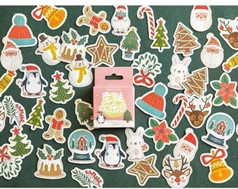 Christmas Stickers, 46 pieces. Winter Stickers, Planner, Journal, Christmas Card