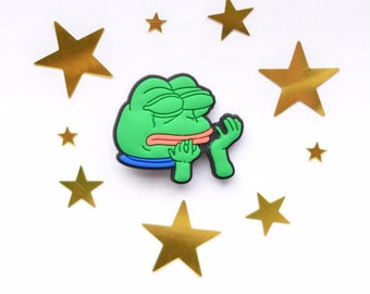 Meme Pepe Frog Shoe Charm - Charms for your Crocs - Croc Accessories. Jibbitz