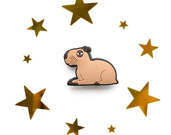 Cute Funky Brown Capybara Shoe Charm - Charms for your Crocs - Croc Accessories. Jibbitz