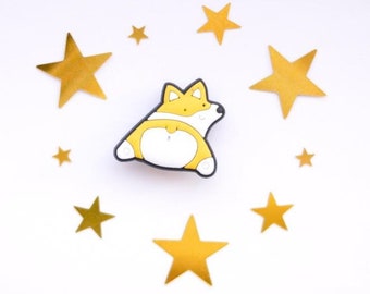 Cheeky Happy Corgi Dog Pet Shoe Charms - Charms for your Crocs - Croc Accessories. Jibbitz