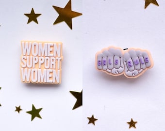 Croc Inspirational Women Female Empowerment Phrases shoes charm Cute Happy Shoe Charms - Charms for your Crocs - Accessories. Jibbitz