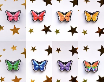 Small Butterfly Shoe Charms - Charms for your Crocs - Croc Accessories. Jibbitz