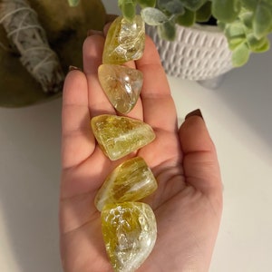 Tumbled Citrine | Citrine | Tumbled Crystal | Large Citrine Tumbled