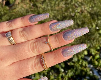pics Soft Pink Light Pink Coffin Acrylic Nails pink coffin nails etsy